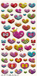 Stickers "Colorful Hearts"