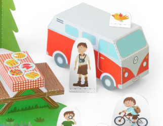 Picnic Paper Toy