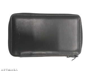 Speedball Art Products 214240 24 Piece Leather Pencil Case, Black,Fine quality Black leather