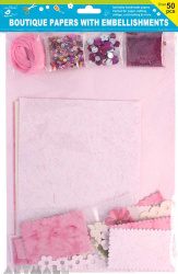 Specialty Paper Pack With Floral Pink
