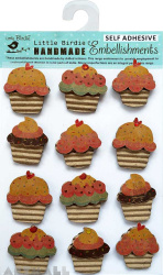 Corrugated & Kraft Printed Cupcakes 12Pc