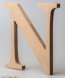 Wooden Letter "N"