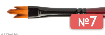Brush "Trident", synthetic  №07