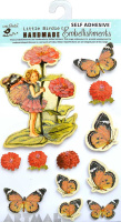 Decorative Stickers Fairy & Flowers Butterfly 12Pc