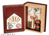 Gift Calligraphy Set, Book-box with writing accessories assortement