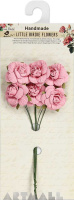 Open Rose 25mm Pink 6Pc