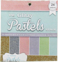 The Glitzy Pastels Stack 6" X 6" 24sheets