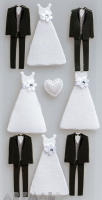 3D Stickers "Wedding Dress"