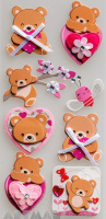 3D Stickers "Sweet Bear"