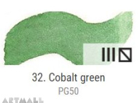 Dry watercolour cubes 1,5 ml, Cobalt green