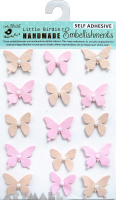 Pearl Butterfly White 15 Pc