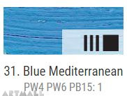 Oil for ART, Mediterranean blue 20 ml.