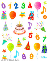 Stickers "Birthday Party"
