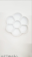 Porcelain round pallette diameter 12 cm