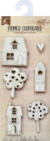 Chipboard  House & Tree 6PC