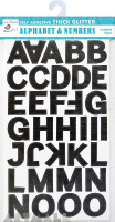 Alphabet Sticker Sheet Black 4Sheet