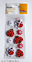3D Stickers "Ladybird"