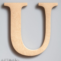 Wooden Letter "U"
