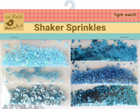 Shaker Sprinkles Blue (Small Sequence 1grms,Big sequence 1grms,Star sequence 1grms,Saprkle dots 1grm