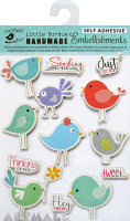 Cute Birde Embellishments 13Pc