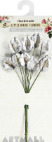 Metallic Calla Lilly Flowers 25mm Silver 12Pc