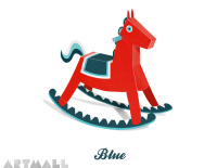 Rocking Horse Paper Toy