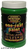 One Coat Paint, 05 Green Trust, 1lt