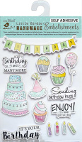 Water Color Sticker Collection "Birthday" 15Pcs