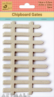 Chipboard Shapes Gate, pack of 2 pieces
