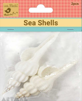 Sea Shell White Spindle 2Pc