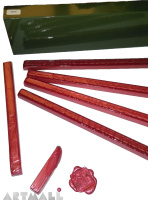 Box 10 wax sticks color Coral Nacre. 22 cm