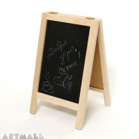 Wooden chalkboard portable