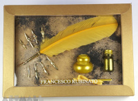 Gift Calligraphy set, decorated in gold color