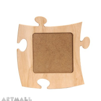 Wooden puzzle for wall