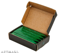 Sealing wax, box 10 sticks GREEN