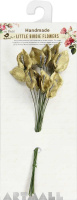 Metallic Calla Lilly Flowers 25mm Gold 12Pc