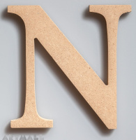 Wooden Letter "N"