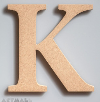 Wooden Letter "K"