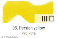 Dry watercolour cubes 1,5 ml, Persian yellow