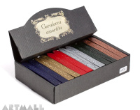 Sealing wickwax, box with 36 sticks in 6 colours