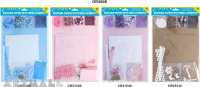A4 Specialty Paper Pack with Embellishments, 4 types assorted