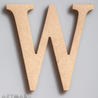 Wooden Letter "W"