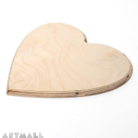 Wooden signboard heart shape