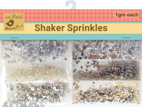 Shaker Sprinkles Silver (Small Sequence 1grms,Big sequence 1grms,Star sequence 1grms,Saprkle dots 1g