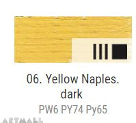 Oil for ART, Napoli yellow deep 20 ml.