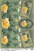 Tea Roses & Patterned Frames