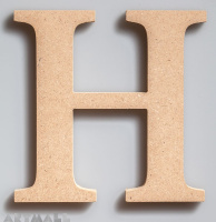 Wooden Letter "H"